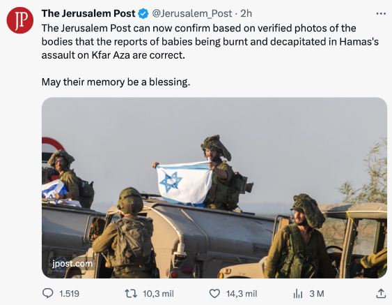 Qué sabemos sobre la afirmación que señala que 40 bebés fueron decapitados por Hamas en Israel